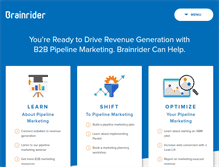 Tablet Screenshot of brainrider.com
